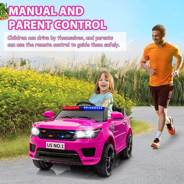 12V Kids Electric Ride-On Police SUV Truck Toy with Remote Control and Music Trend Times 6