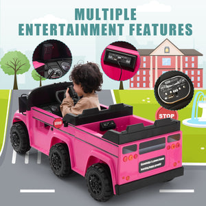 12V Kids Electric 2-Seater Ride-On School Bus Toy Car with Remote Control Trend Times 16