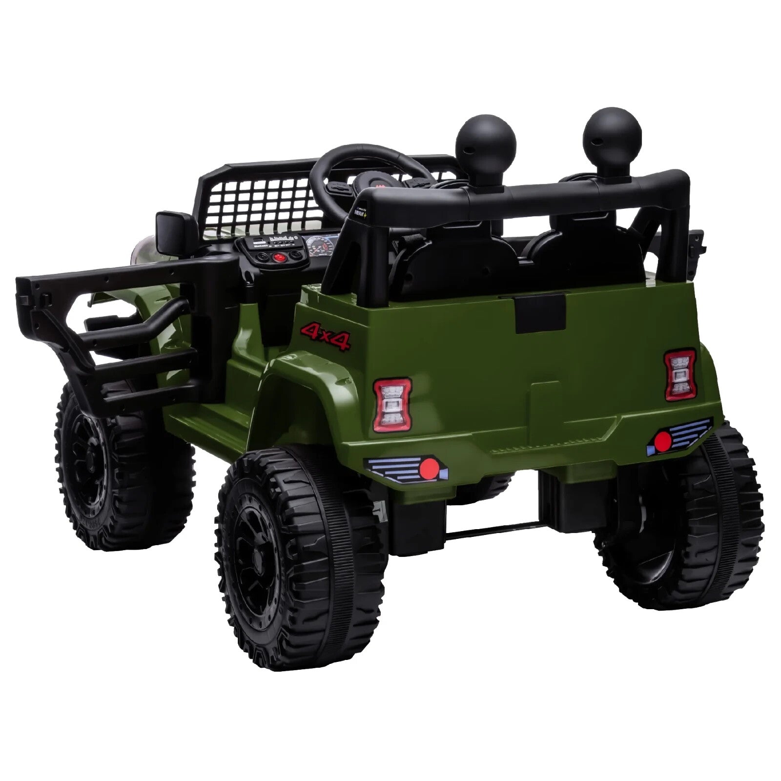 12V Kids Electric Ride-On Truck with Remote Control, Bluetooth, and MP3 Player - Green Trend Times 7