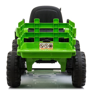 12V Kids Electric Ride-On Tractor with Trailer Trend Times 18