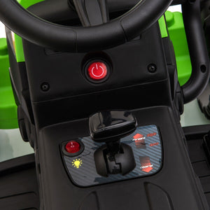 12V Kids Electric Ride-On Tractor with Trailer Trend Times 24