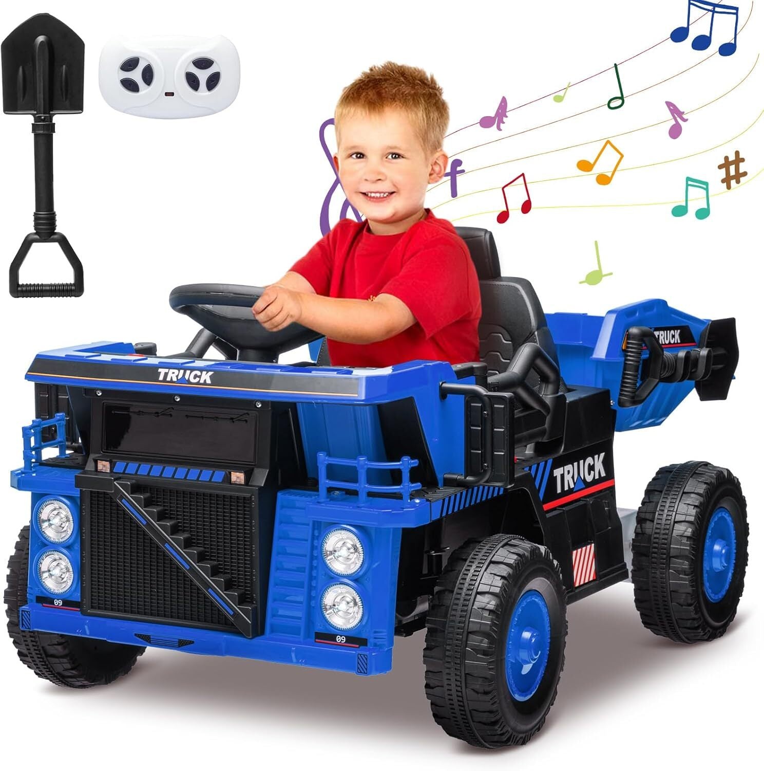 12V Electric Kids Ride-On Dump Truck Construction Vehicle with Remote Control Trend Times 7