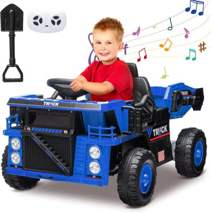 12V Electric Kids Ride-On Dump Truck Construction Vehicle with Remote Control Trend Times 7