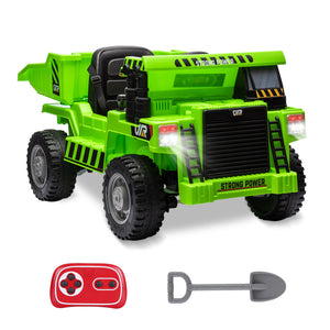 12V Kids Ride-On RC Construction Dump Truck with Electric Bucket and Battery Powered Tractor Trend Times 5