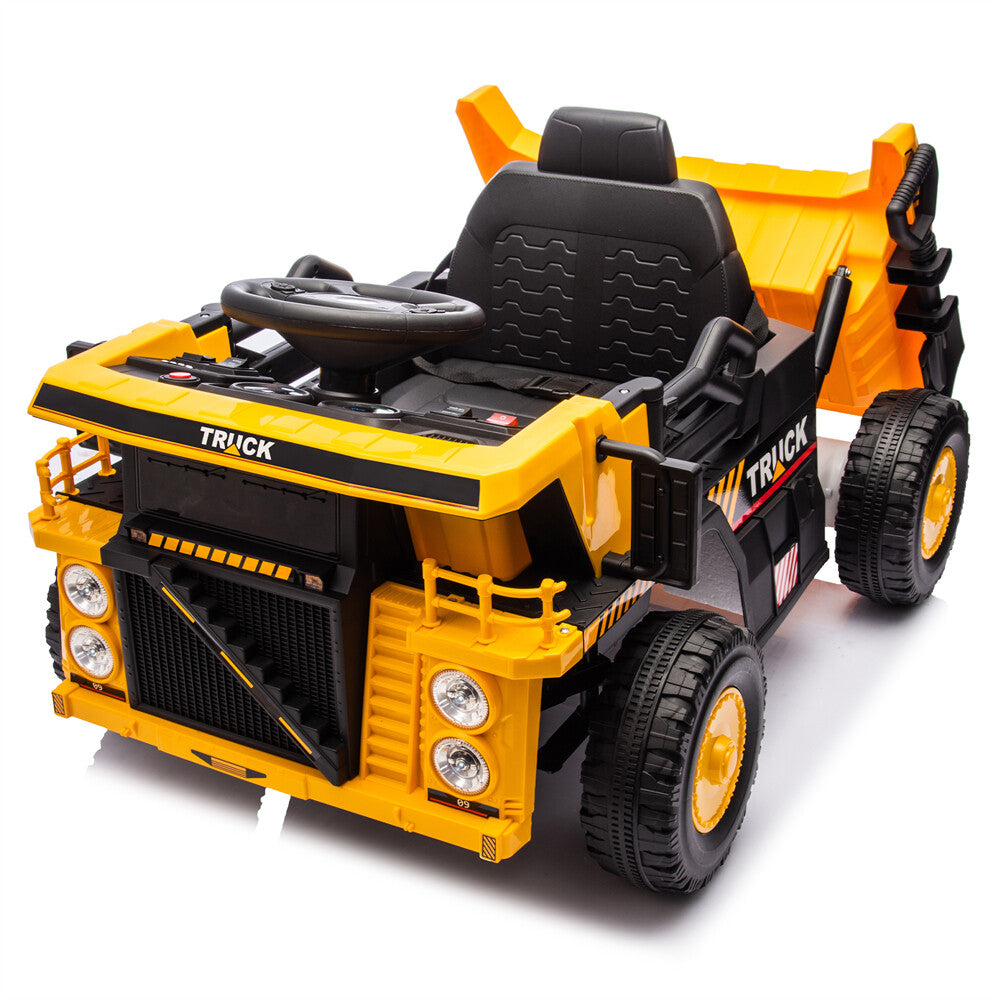 12V Kids Ride-On Dump Truck with Remote Control, Speeds 1.2-3.1 MPH, Toy for Ages 3-5 Trend Times 14