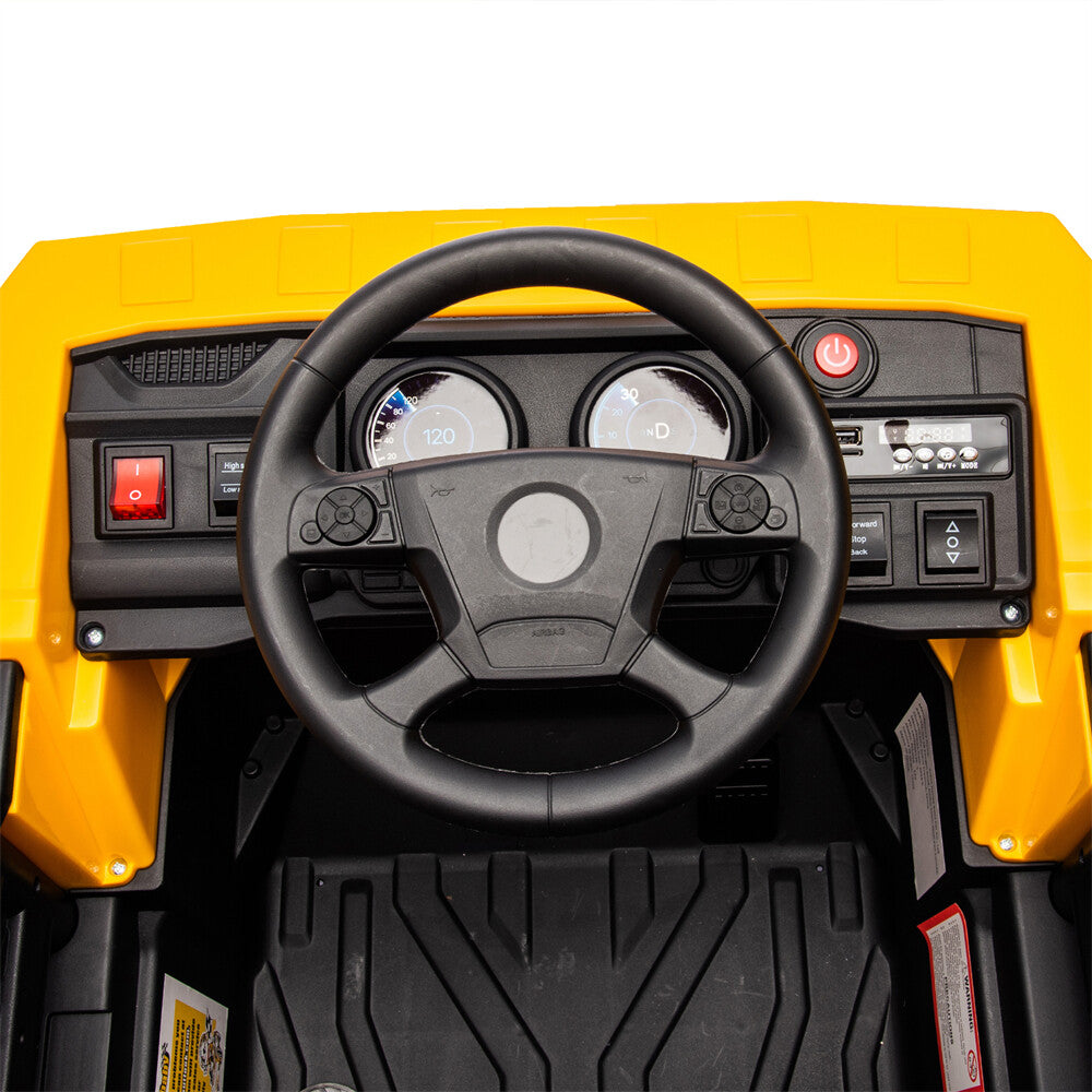 12V Kids Ride-On Dump Truck with Remote Control, Speeds 1.2-3.1 MPH, Toy for Ages 3-5 Trend Times 19