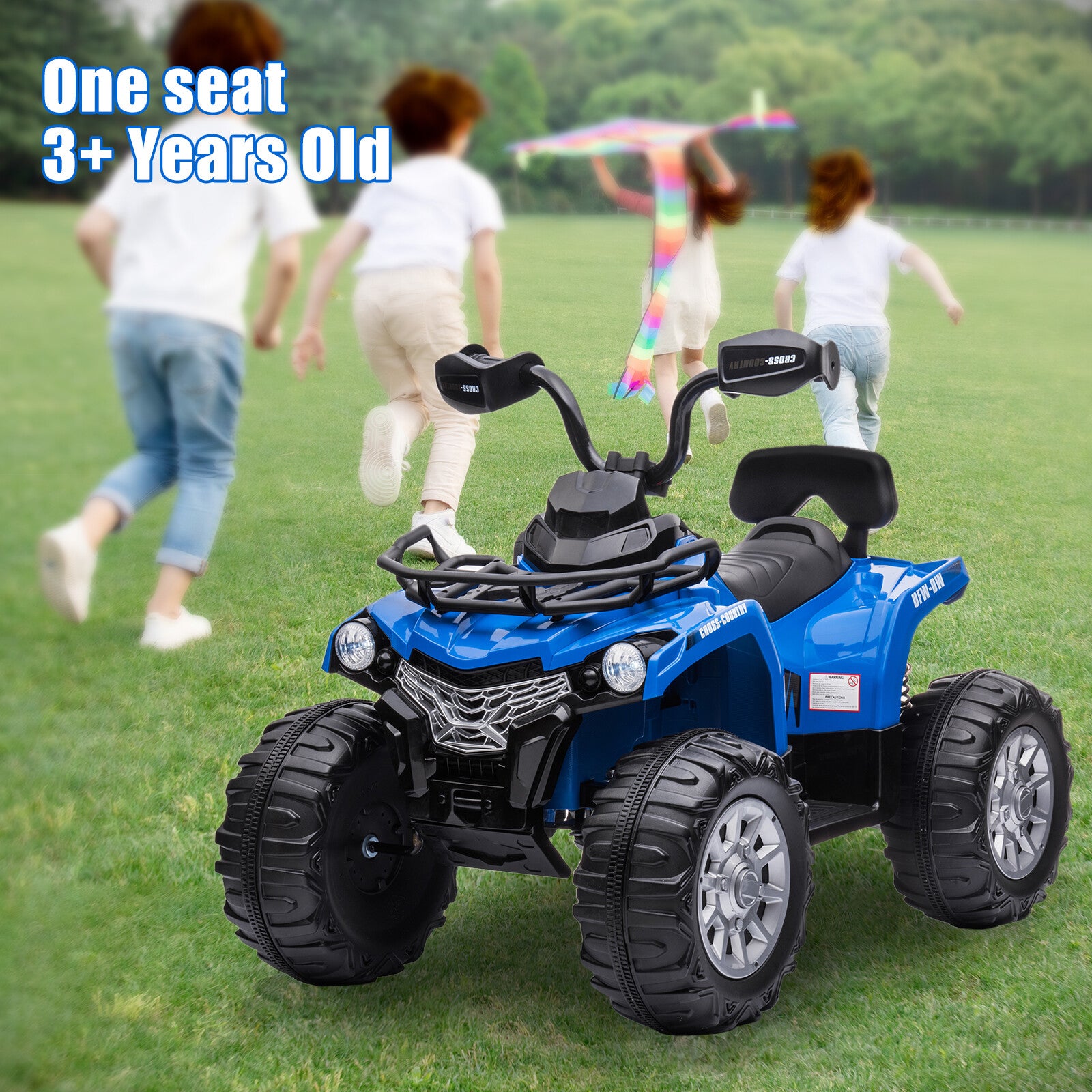 12V Kids Electric Ride-On ATV 4-Wheeler Quad Car Toy with MP3 and Headlights Trend Times 15
