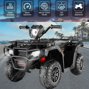 12V Electric Kids Ride-On ATV 4-Wheeler Quad Car Toy with Bluetooth, LED Lights, and MP3 Player Trend Times 9