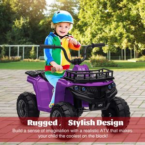 12V Kids Electric Ride-On 4 Wheeler ATV Quad with High/Low Speed Settings Trend Times 8