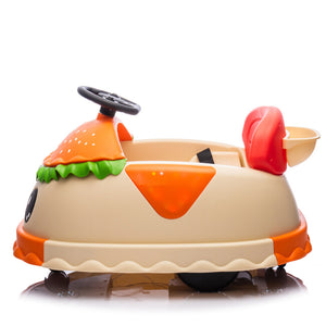 12V Kids Electric Ride-On Bumper Car with Parental Control and Hamburger Design Trend Times 11
