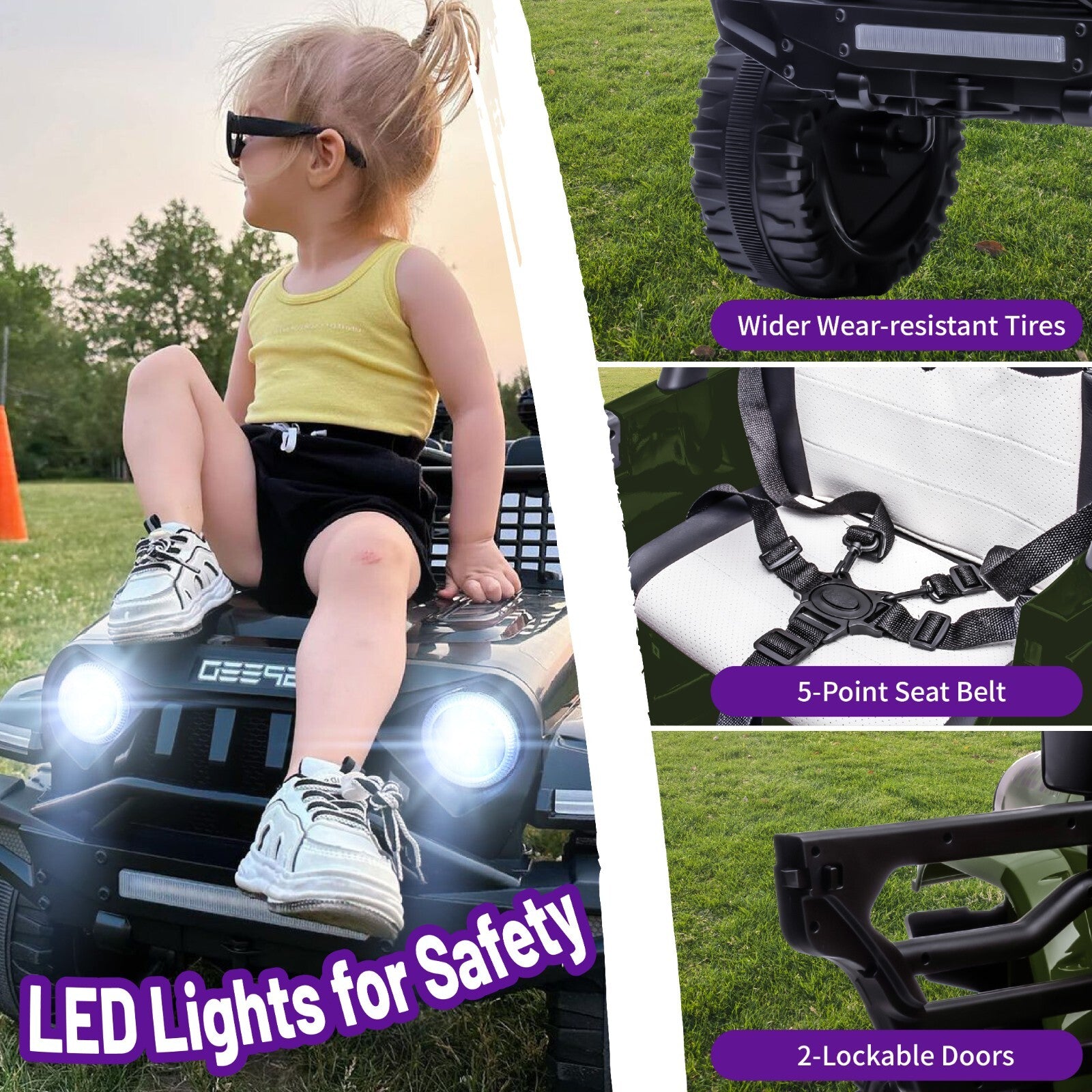 12V Kids Electric Ride-On Car with Battery Power, Remote Control, and Bluetooth Wheel Toy Trend Times 1