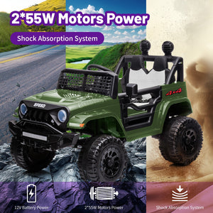 12V Kids Electric Ride-On Car with Battery Power, Remote Control, and Bluetooth Wheel Toy Trend Times 4