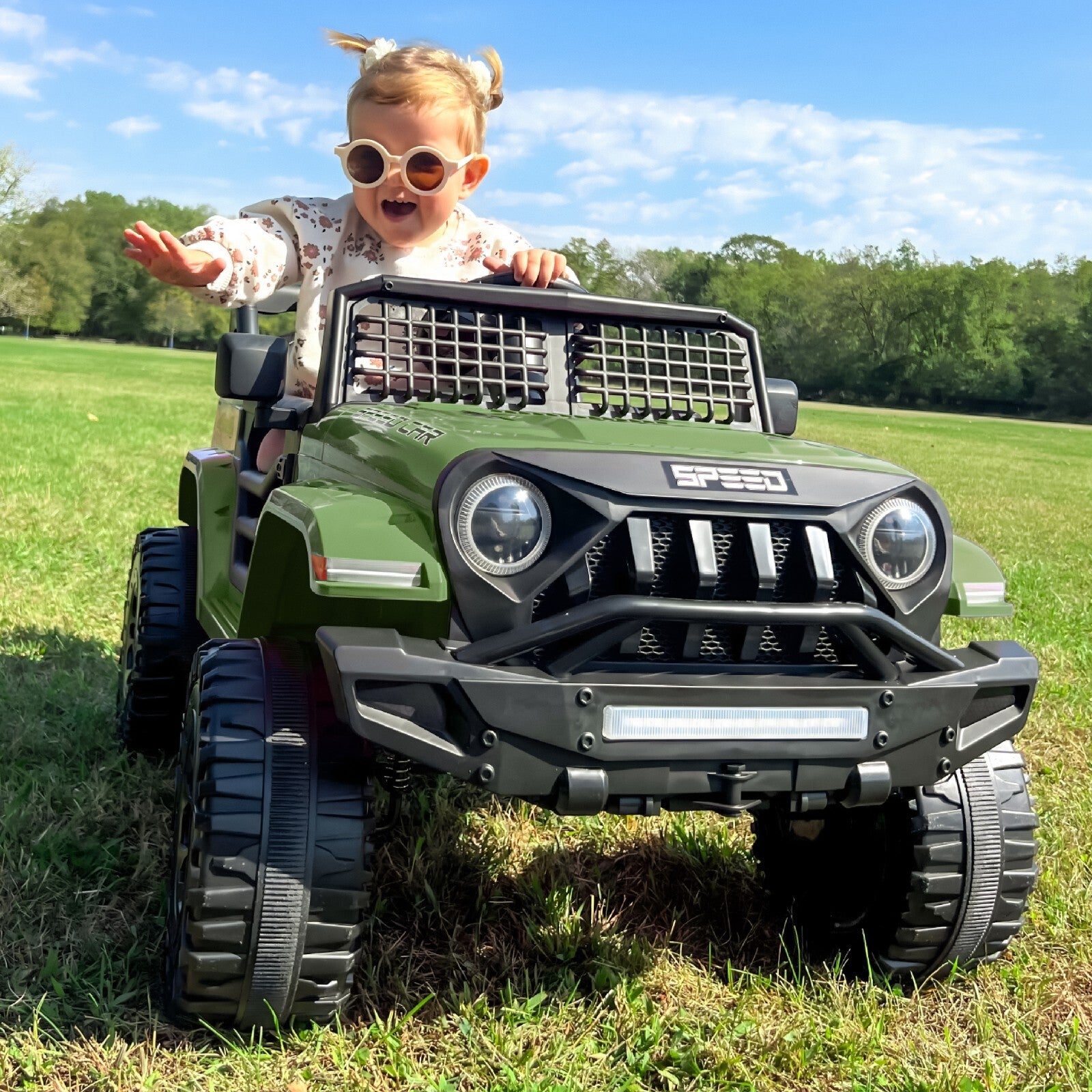 12V Kids Electric Ride-On Car with Battery Power, Remote Control, and Bluetooth Wheel Toy Trend Times 5