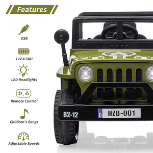 12V Electric Ride-On Jeep Car with Remote Control for Kids Ages 3-8 Trend Times 5