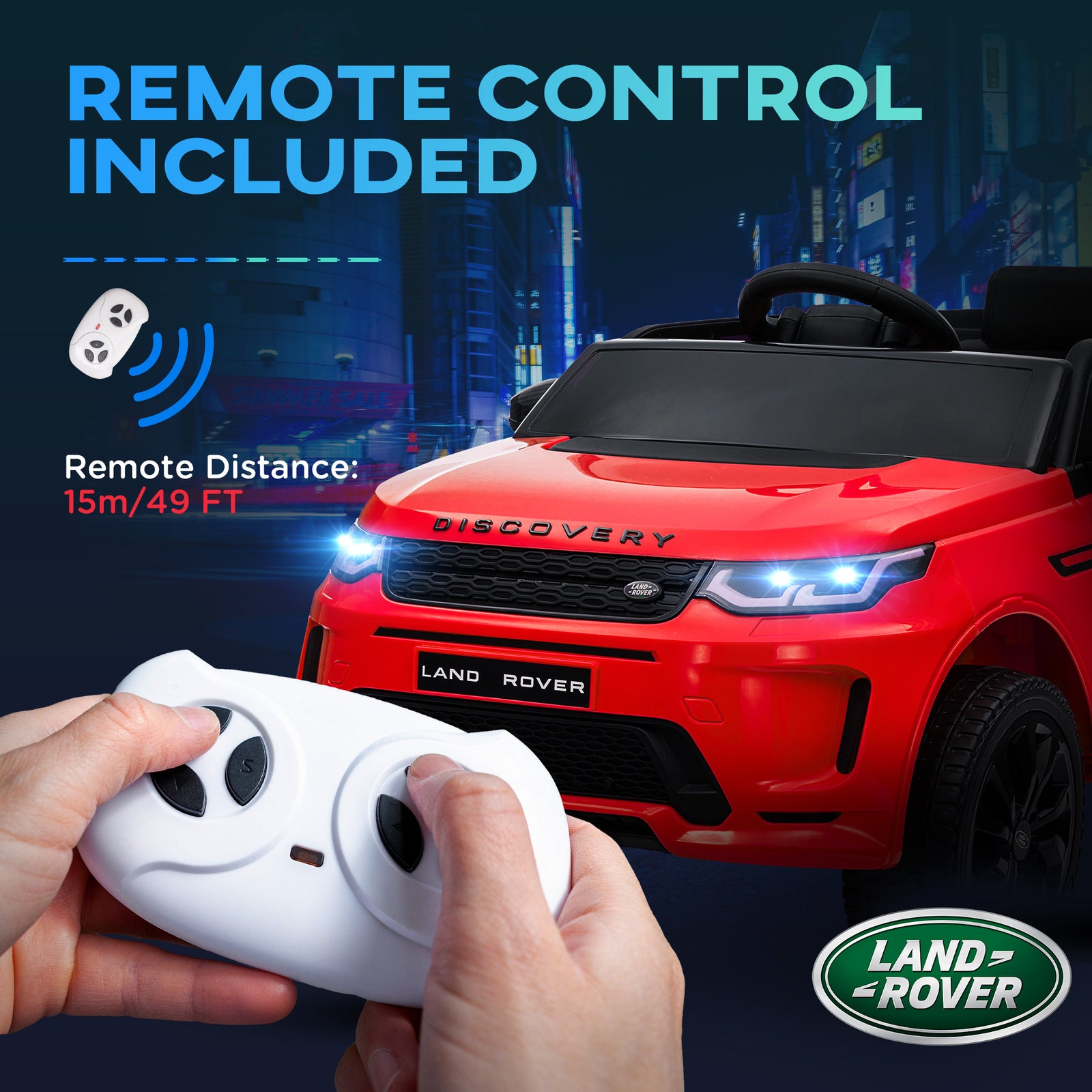 12V Kids Electric Ride-On Car with Remote Control, Soft Start, and Lights for Outdoor Play Trend Times 6
