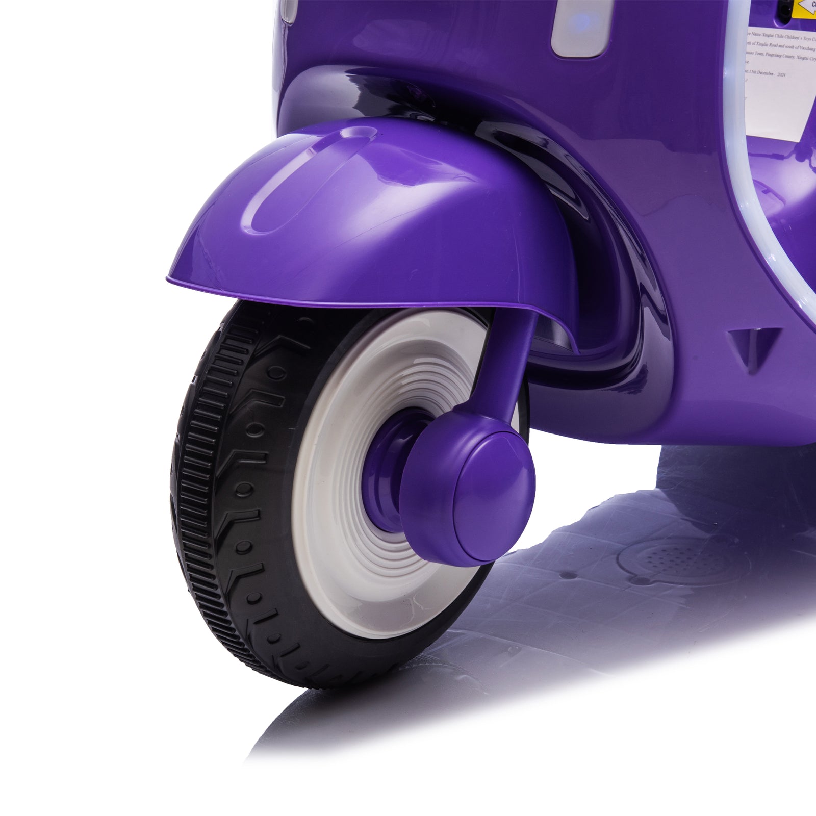 12V Kids Electric Ride-On Moped Motorcycle with Bluetooth and Power Display Trend Times 12