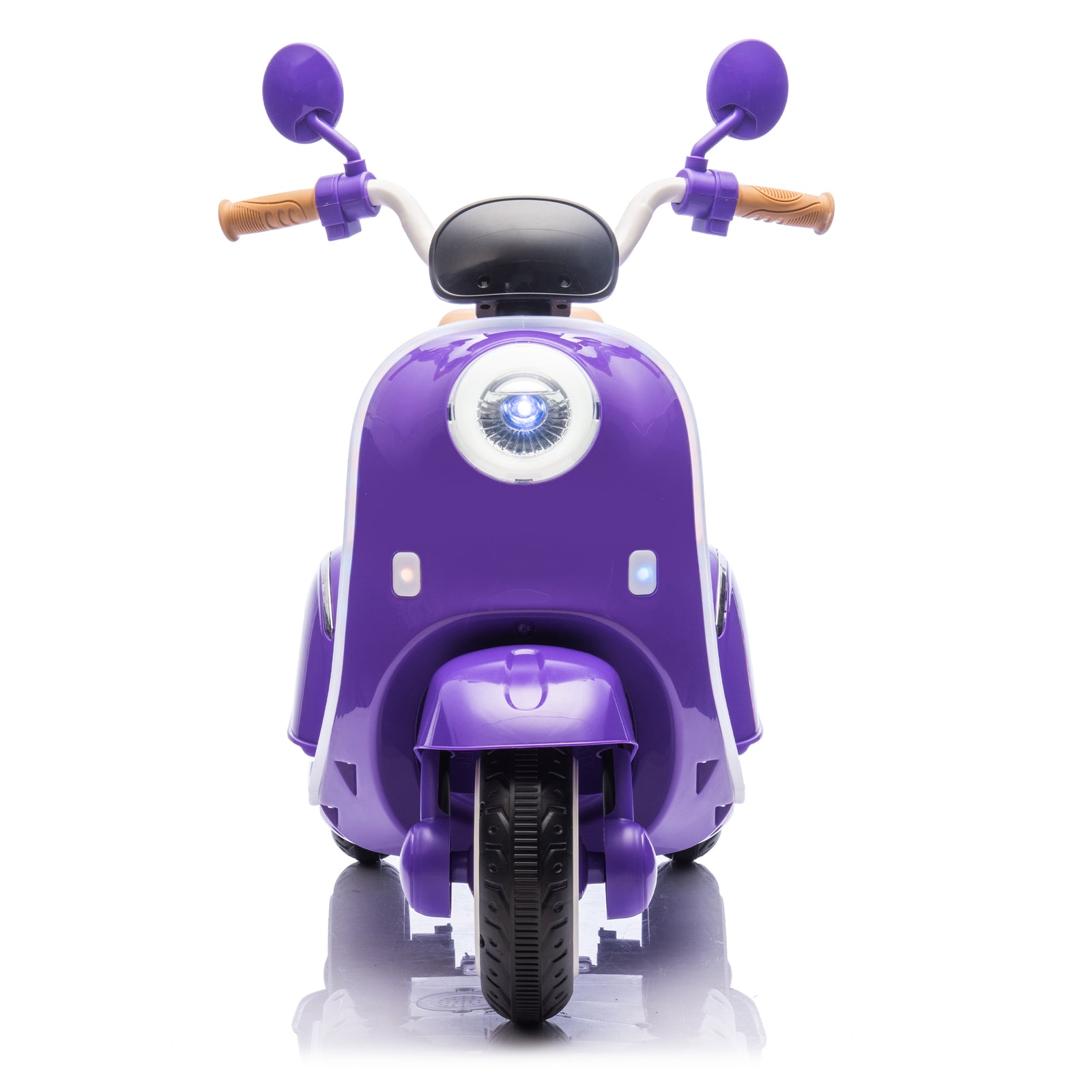 12V Kids Electric Ride-On Moped Motorcycle with Bluetooth and Power Display Trend Times 7