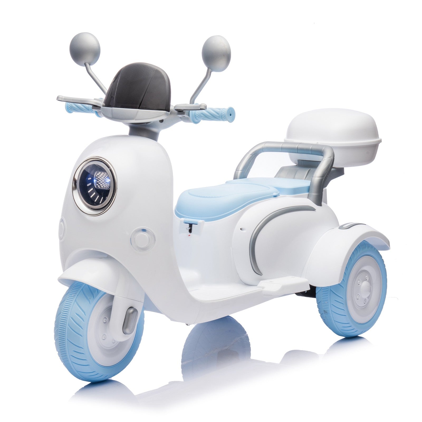 12V Kids Electric Ride-On Motorcycle Toy with 3 Wheels and Slow Start Safety Feature Trend Times 12