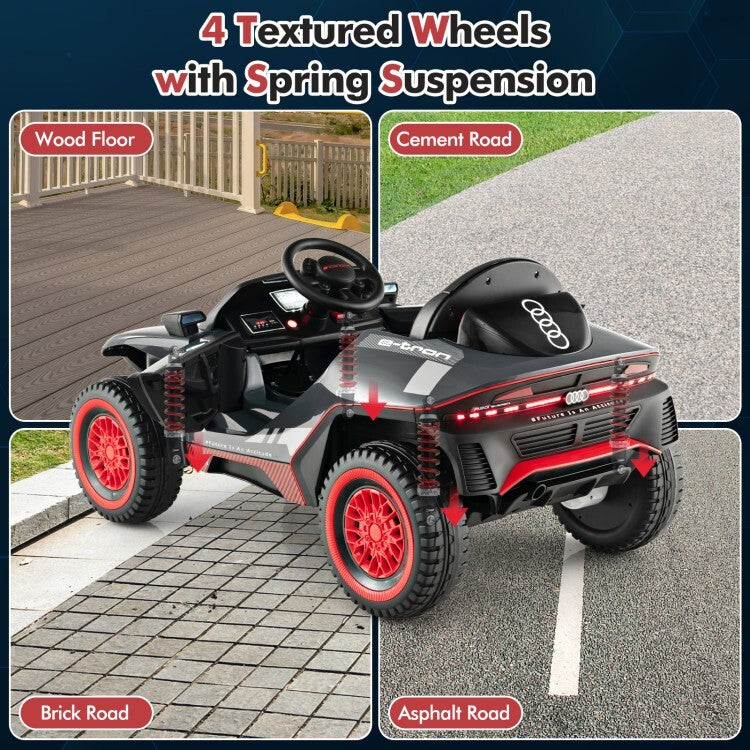 12V Kids Electric Ride-On Racing Car with 2.4G Remote Control and 3 Speeds Trend Times 5