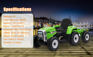12V Kids Electric Ride-On Ground Loader Tractor Bumper Car with 360 Degree Rotation Trend Times 8