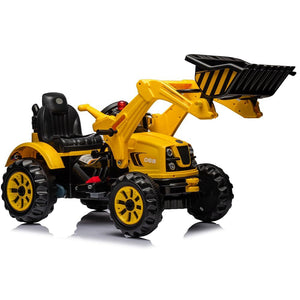 12V Battery-Powered Kids Ride-On Excavator Front Loader Construction Vehicle Trend Times 3