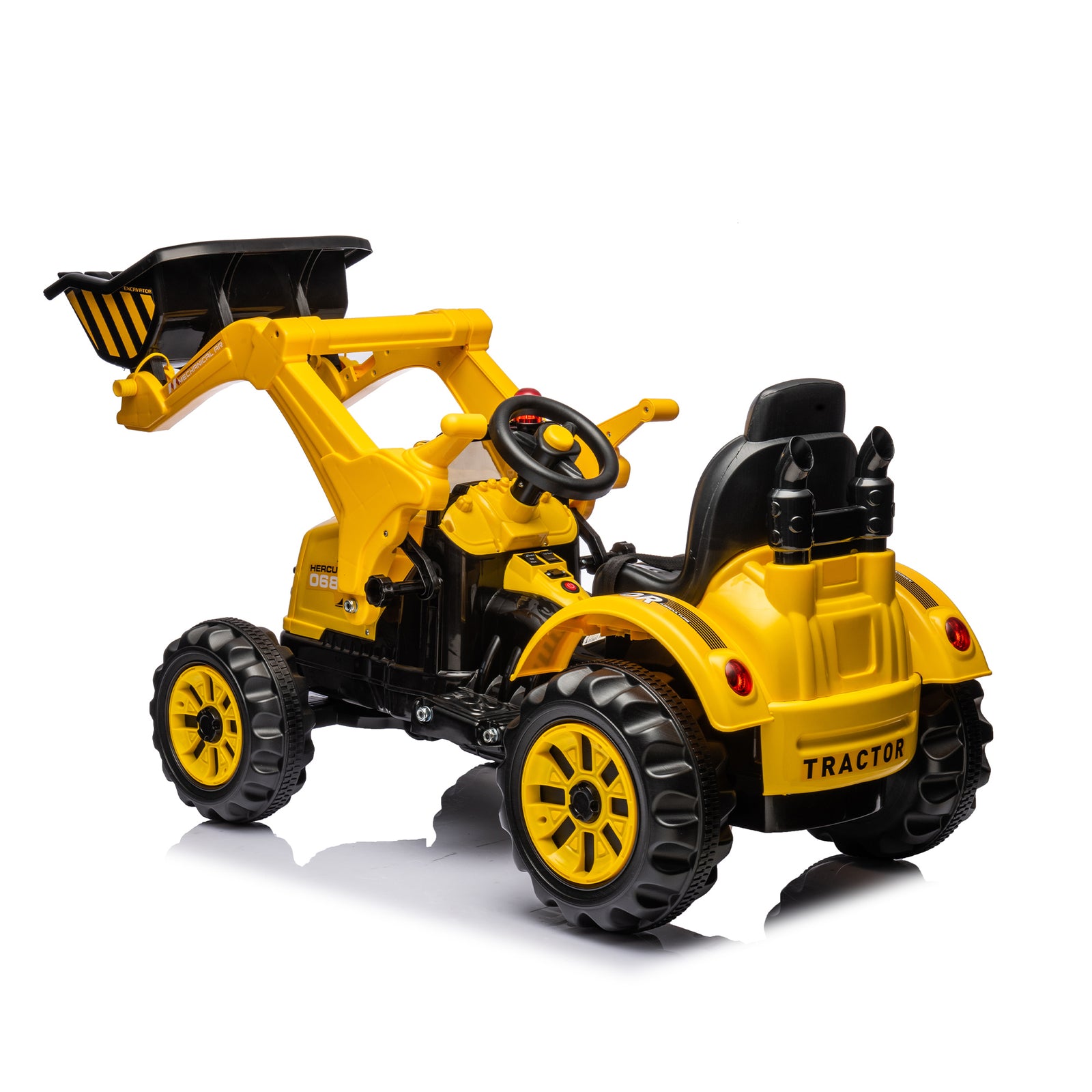 12V Battery-Powered Kids Ride-On Excavator Front Loader Construction Vehicle Trend Times 7