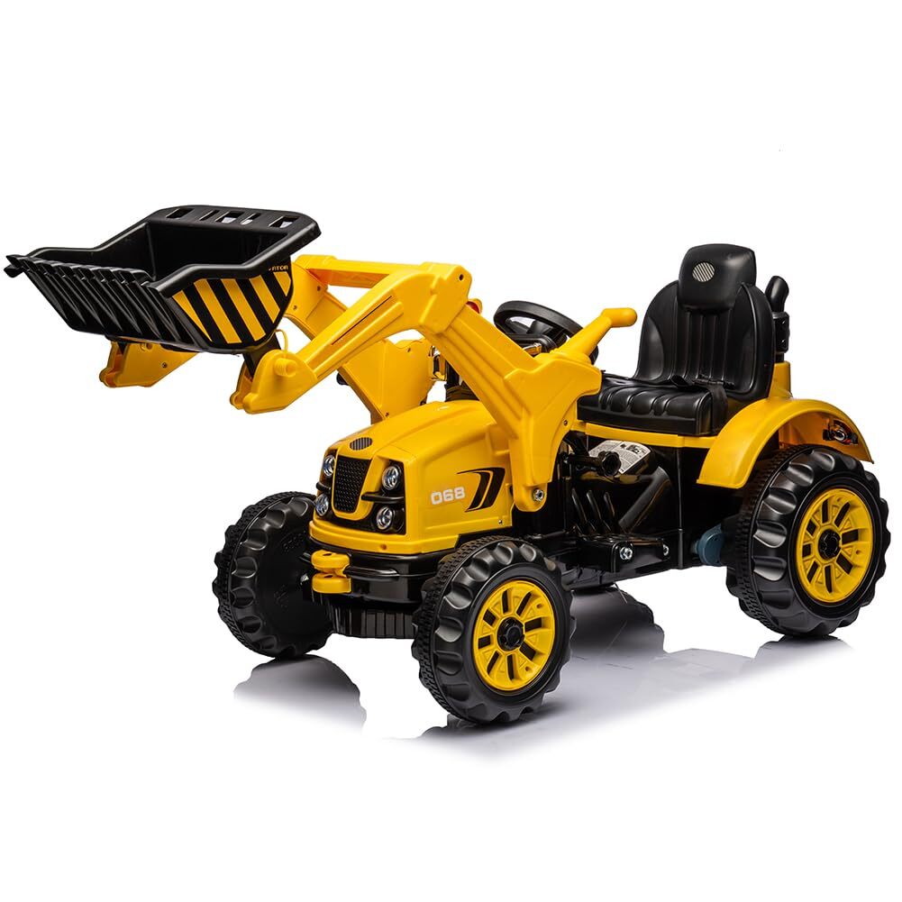 12V Battery-Powered Kids Ride-On Excavator Front Loader Construction Vehicle Trend Times 8