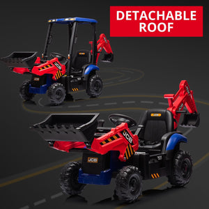 12V Kids Ride-On Excavator and Bulldozer with Remote Control, Front Loader, Digger, and Horn Trend Times 6