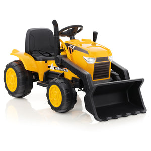 12V Kids Electric Ride-On RC Excavator Digger Bulldozer Tractor with Lights and Music Trend Times 11