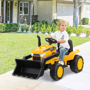 12V Kids Electric Ride-On Construction Vehicles RC Excavator Digger Bulldozer Tractor with Music and Lights Trend Times 2