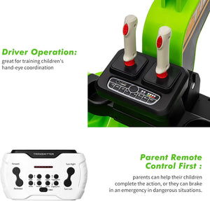 12V Kids Ride-On Excavator Truck with Remote Control and Electric Digging Arm Trend Times 17