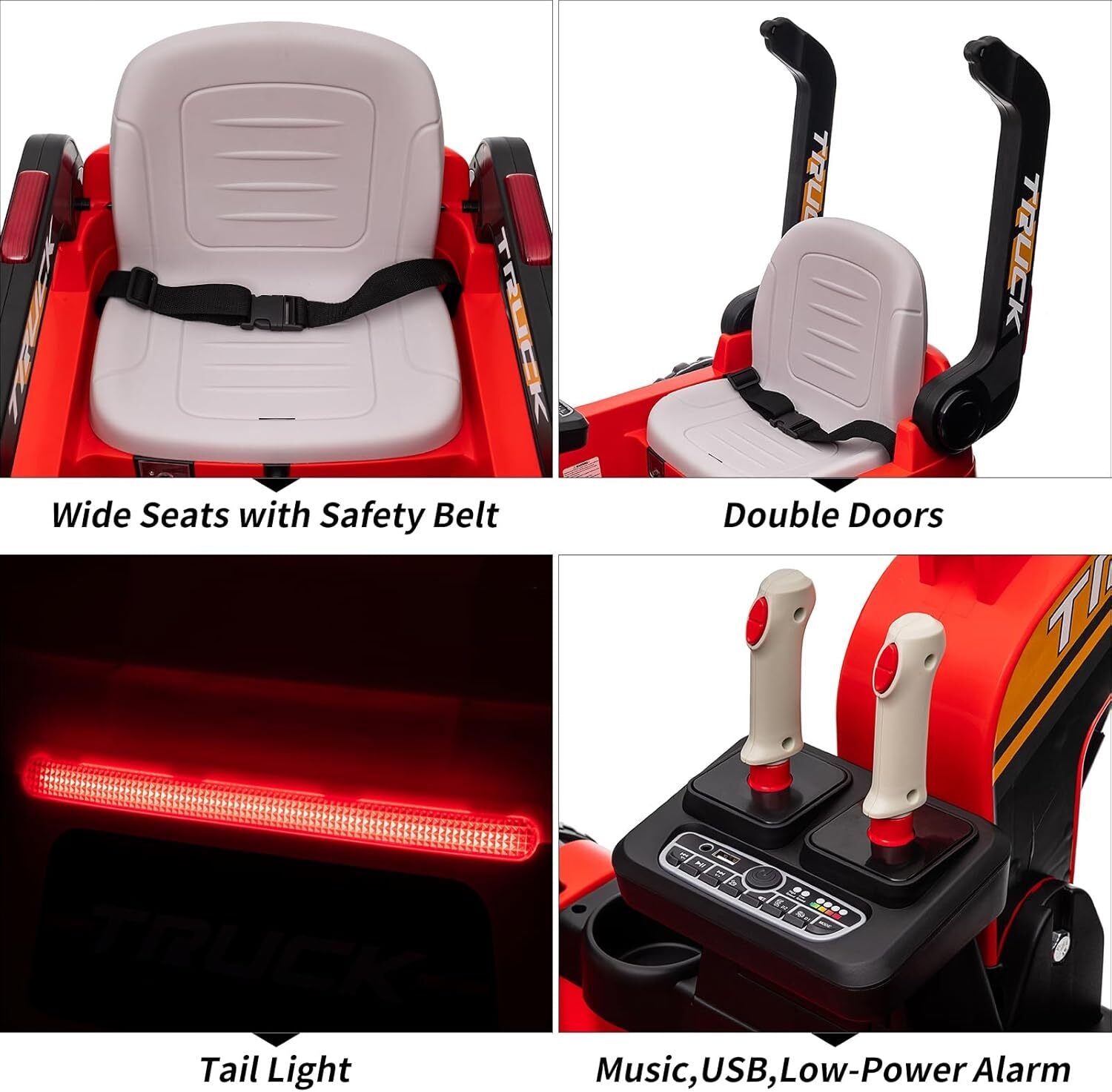 12V Kids Ride-On Excavator Truck with Remote Control and Electric Digging Arm Trend Times 20