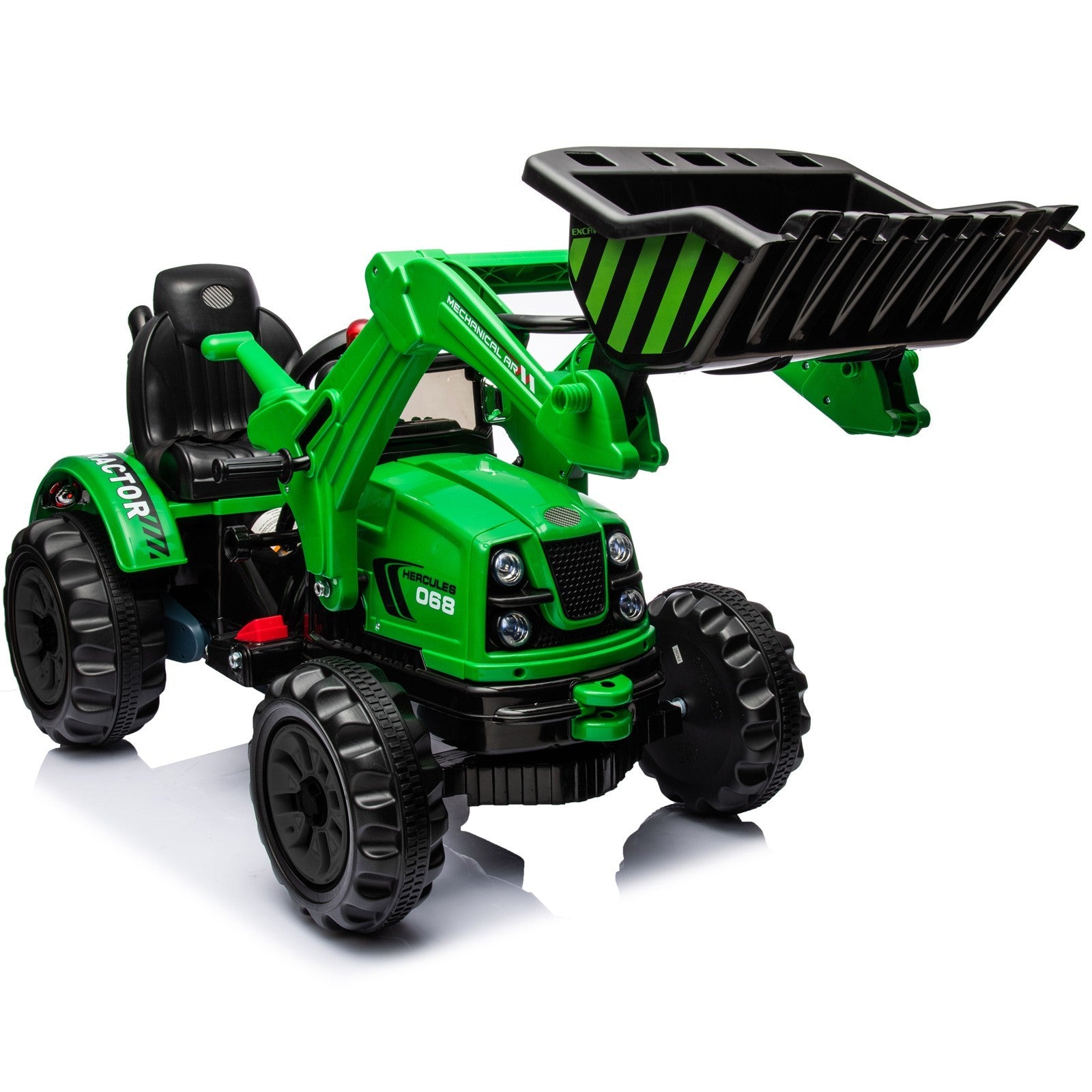 12V Kids Ride-On Excavator with Working Arm and Safety Belt Trend Times 4