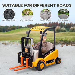 12V Kids Ride-On Forklift Battery Powered Toy with Liftable Fork and Pallet Trend Times 10
