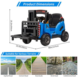 12V Electric Kids Ride-On Forklift Car with Remote Control Trend Times 13