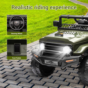 12V Rechargeable Kids Ride-On Jeep with 7AH Battery Powered Electric Truck Car Trend Times 7