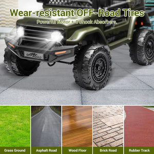 12V Rechargeable Kids Ride-On Jeep with 7AH Battery Powered Electric Truck Car Trend Times 8