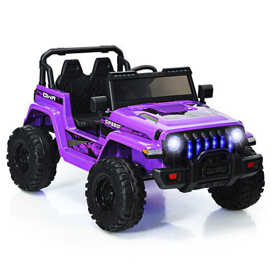 12V Kids Ride-On Jeep Car with 2.4G Remote Control in Purple Trend Times 2