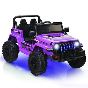 12V Kids Ride-On Jeep Car with 2.4G Remote Control in Purple Trend Times Variant 0