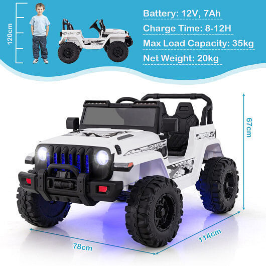 12V Kids Ride-On Jeep Car with 2.4G Remote Control and Music Trend Times 3