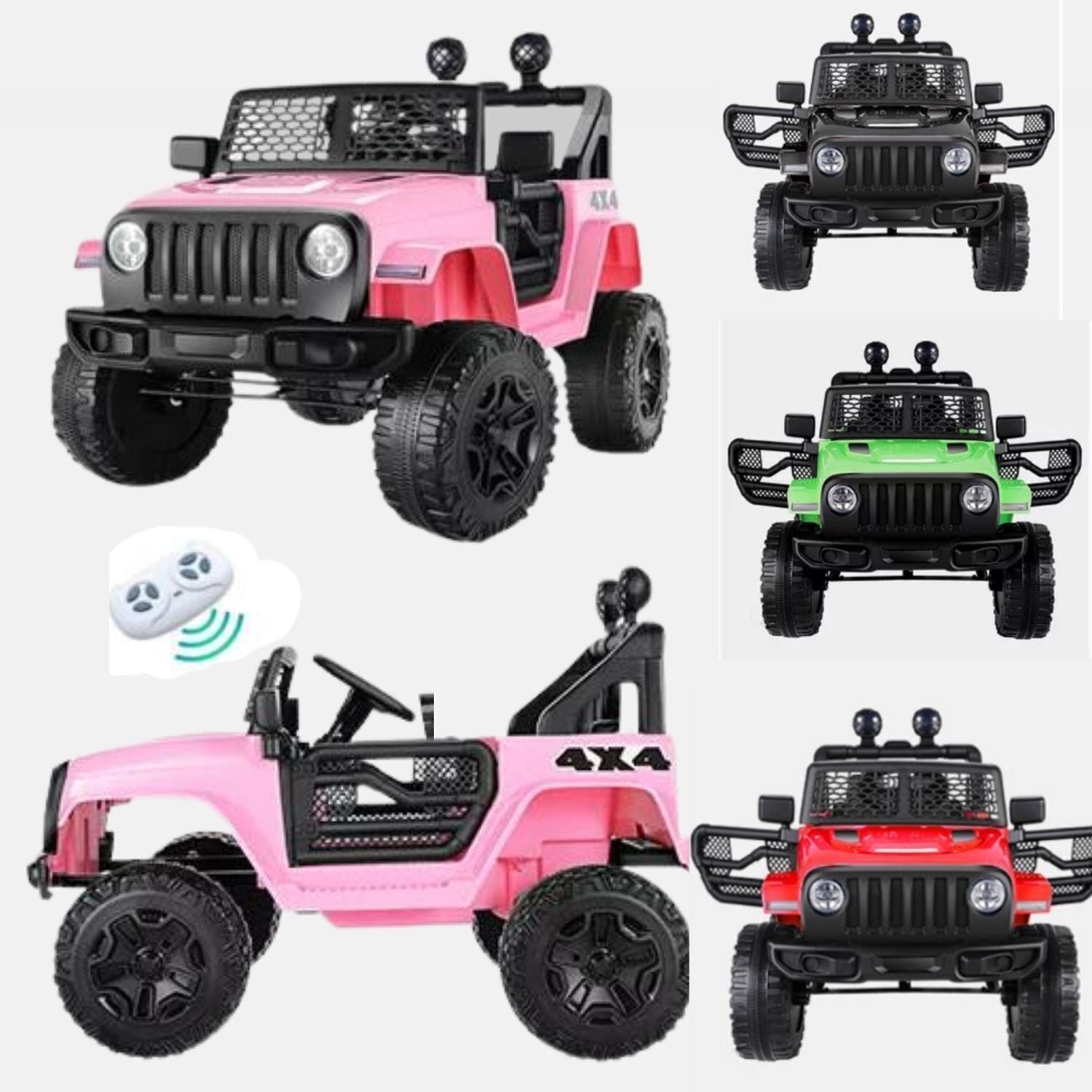 12V Electric 2-Seater Kids Ride-On Jeep Truck with Remote Control, MP3, LED Lights, and 7AH Battery Trend Times 2