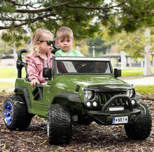 12V Kids Ride-On Jeep Truck Car with Two Powerful Motors, 2 Seats, Rubber Tires, and Remote Control Trend Times 0