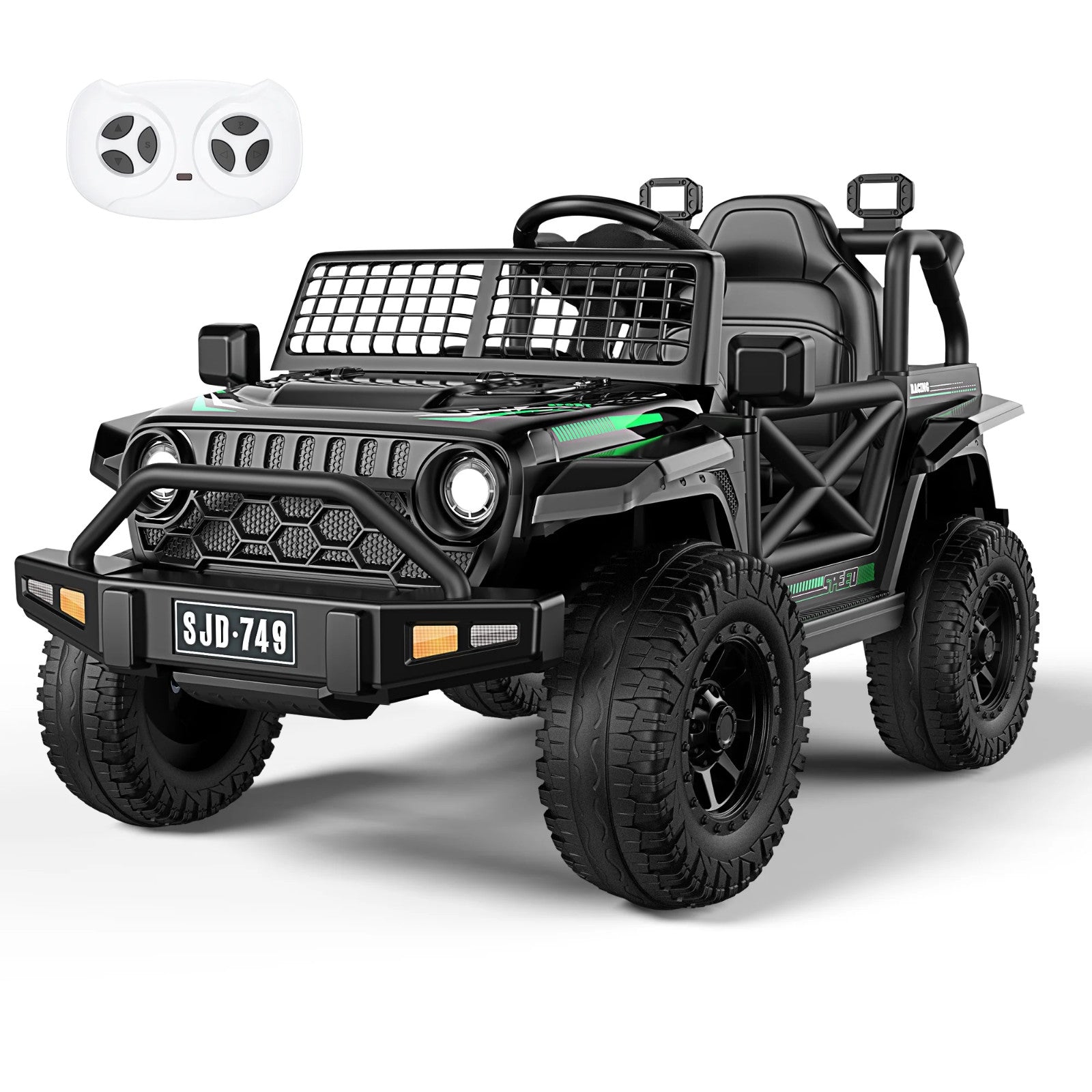 12V Kids Electric Ride-On Jeep with 2.4G Remote Control and 3-Speed Settings Trend Times Variant 0