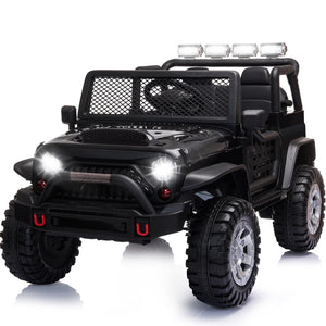 12V Electric Ride-On Jeep with Remote Control for Kids Ages 3-8 Black Trend Times 8