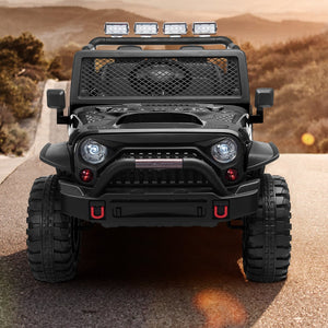 12V Electric Ride-On Jeep with Remote Control for Kids Ages 3-8 Black Trend Times Variant 0