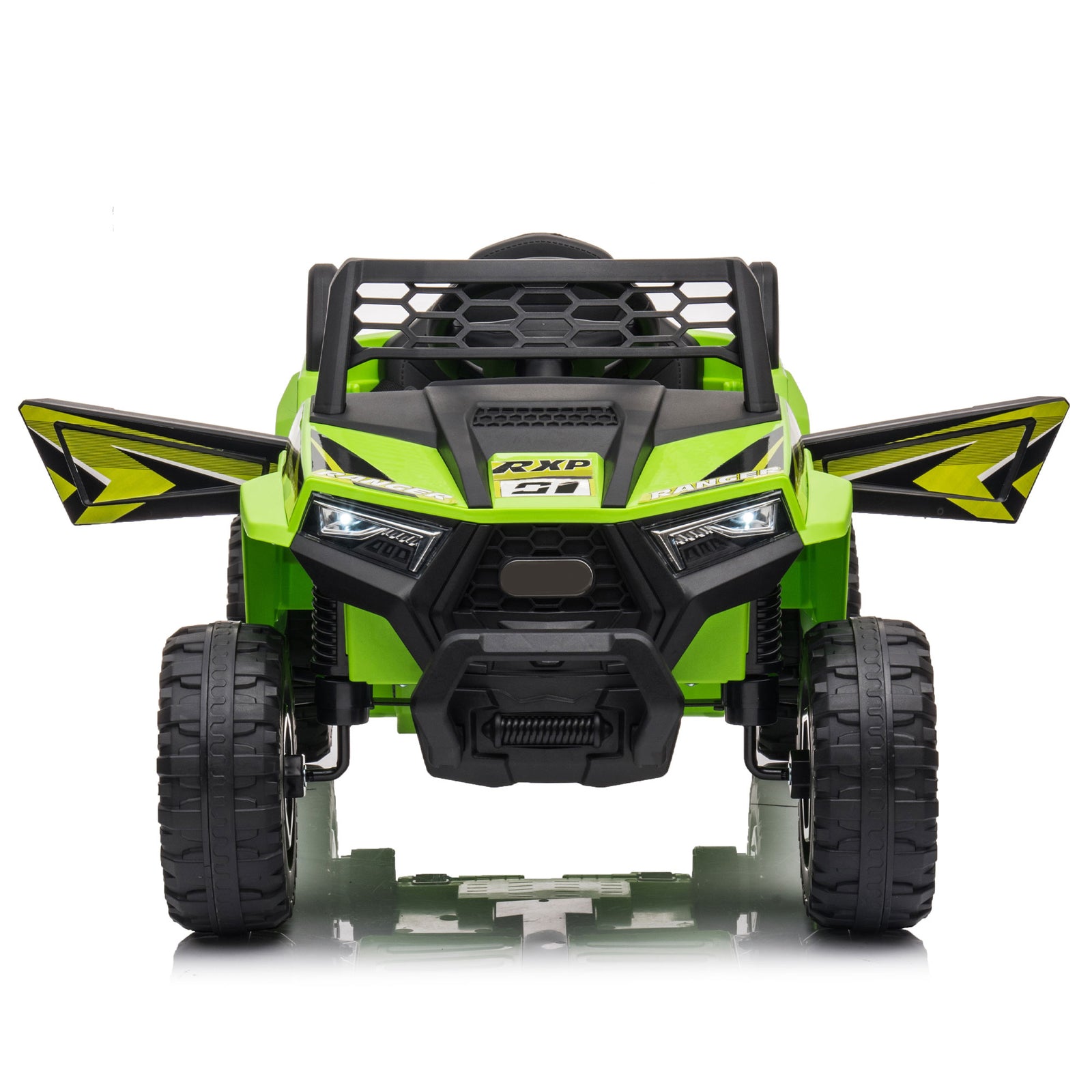12V Electric Kids Ride-On Mini UTV Car with Front LED Lights and Horn Single Seat Trend Times 0