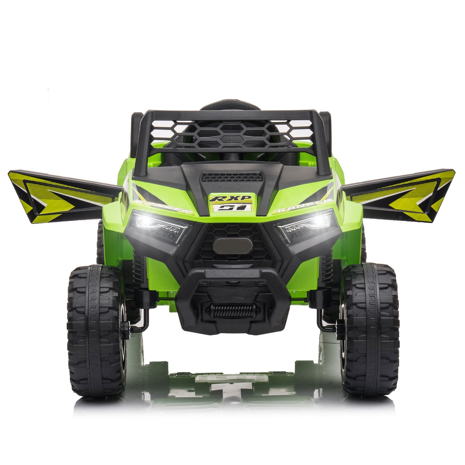 12V Electric Kids Ride-On Mini UTV Car with Front LED Lights and Horn Single Seat Trend Times 5
