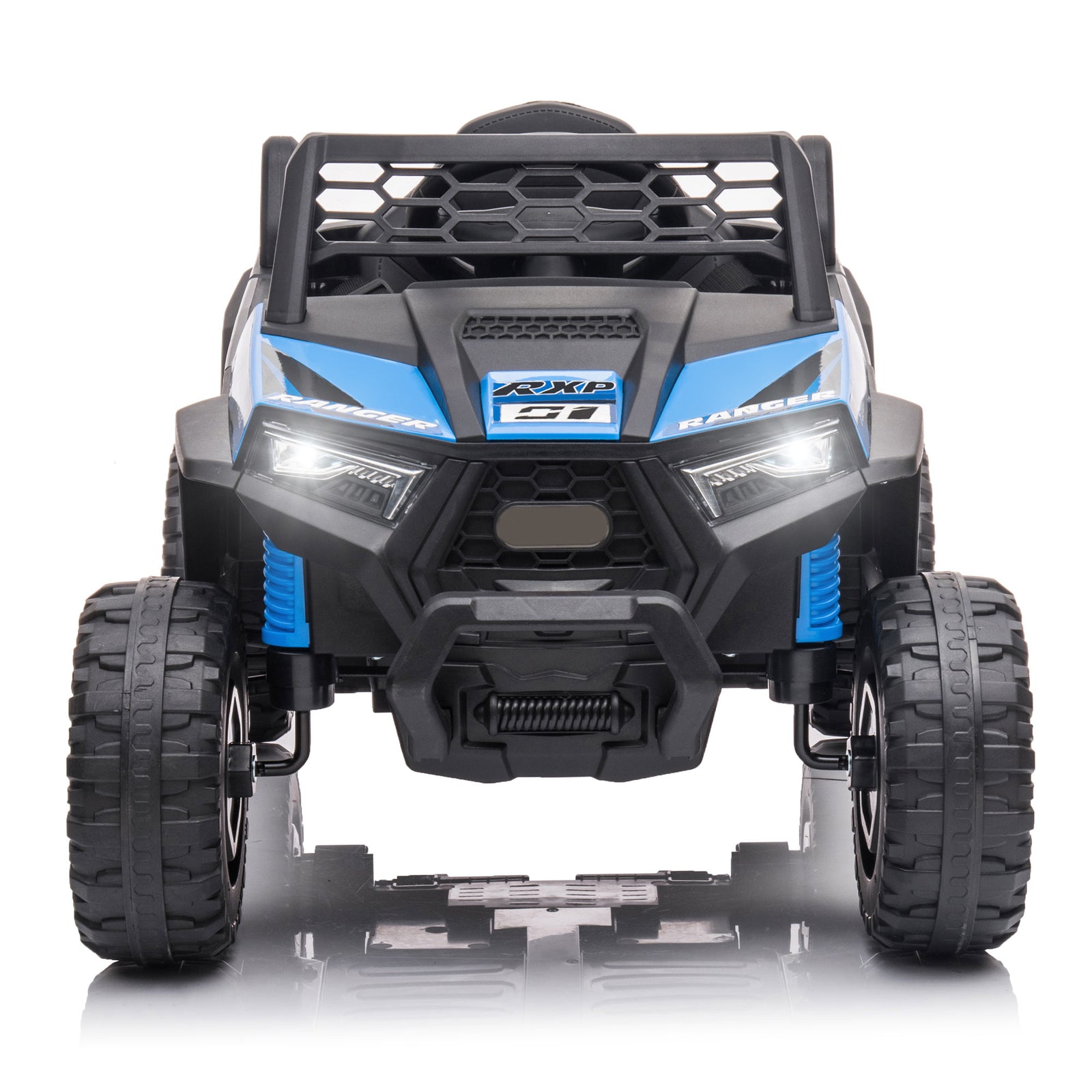 12V Kids Electric Ride-On Mini UTV Car with Front LED Lights and Horn, Single Seater Trend Times 2