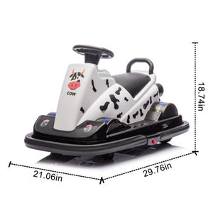 12V Kids Ride-On Bumper Motor Car with Cute Design and Music for Ages 3-5 Trend Times 1