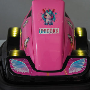 12V Kids Ride-On Motor Bumper Car with Integrated System, Four Wheels, and Waterfall Lights Trend Times 7
